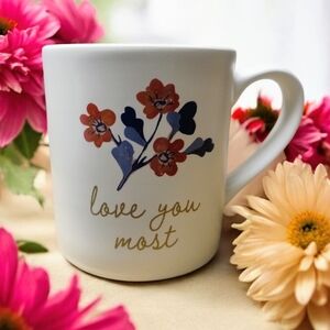 Threshold Stoneware Coffee Mug “love you most”